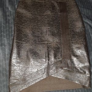 COPY - Bandage gold skirt.